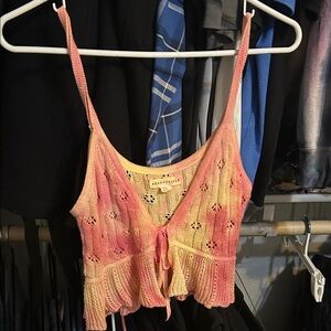 Aeropostale tie dye knit crop top small